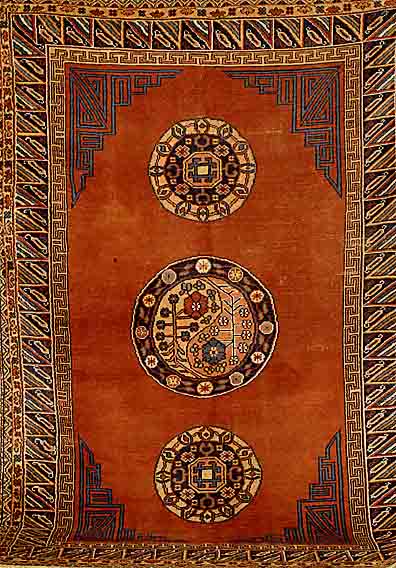 Samarkand, Uzbekistan, um 1930, Wolle auf Wolle, ca. 240 x 163 cm, SchÄtzwert: 1800.- EURO, EHZ: 4
