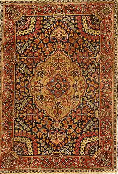 TÄbriz, Persien, um 1920, Wolle auf Baumwolle, ca. 83 x 57 cm, EHZ: 3 SchÄtzwert:750 EURO.