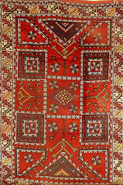 Bergama, TÜrkei, um 1950, Wolle auf Wolle, ca. 310 x 202 cm,EHZ:4.SchÄtzwert:2200 EURO.