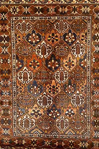 Bachtiar, Persien, ca. 50 Jahre, Wolle auf Baumwolle, ca. 199 x 150 cm, SchÄtzwert: 1400.- EURO,EHZ: 3, gereinigt.