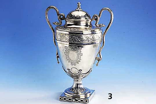Duftvase, Augsburg um 1799, Silber gepr., Meistermarke Gustav Friedrich Gerich, Meister in Augsburg 1769, gestorben 1808, Witwe fÜhrt die ...