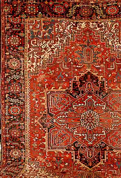 Heriz, Persien, ca. 40 Jahre, Wolle auf Baumwolle, ca. 401 x 291 cm, SchÄtzwert: 2500.- EURO, EHZ: 3, reinigungsbedÜrftig
