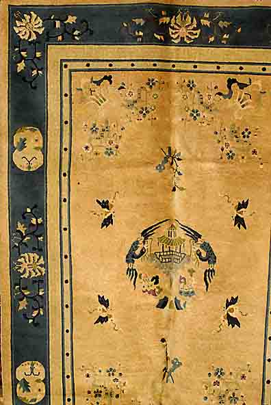 China, um 1920, Wolle auf Baumwolle, ca. 267 x 178 cm, SchÄtzwert: 1700.- EURO, EHZ: 3