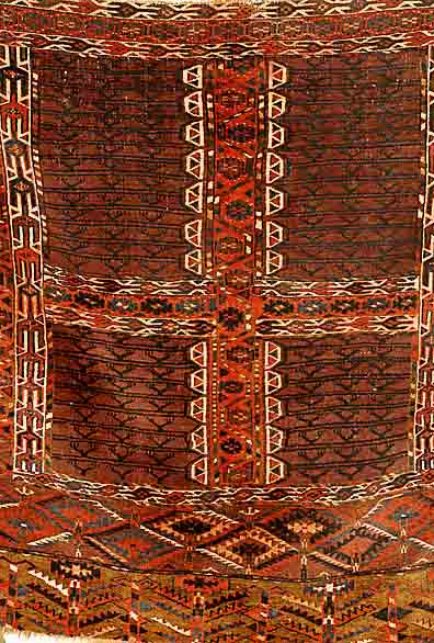 Yomuth Engsi, um 1910, Wolle auf Wolle, ca. 137 x 126 cm, SchÄtzwert: 1100.- EURO, EHZ: 4