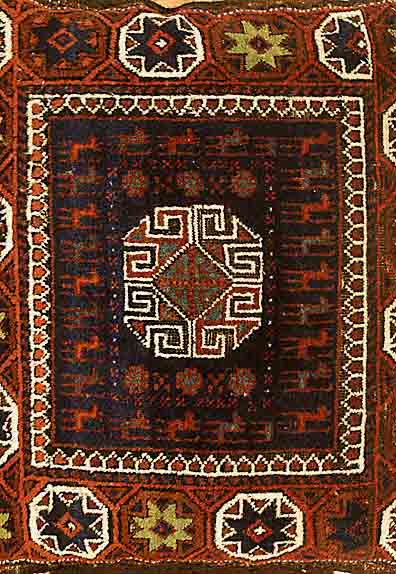 Belutsch Kissen, Persien, um 1920, Wolle auf Wolle, ca. 70 x 60 cm, SchÄtzwert: 750.- EURO, EHZ: 3-4, seltenes Tiermuste