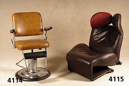 Designersessel, Italien/Japan, Entwurf Toshi- yuki Kita, Modell "Wink", entworfen fÜr Cassina/Milano, angedeuteter Freischwinger, nicht ...