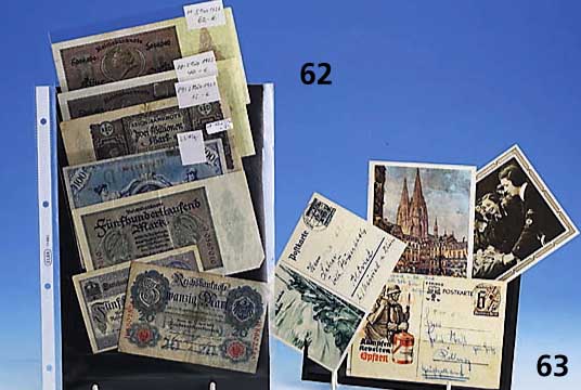 Geldscheine Deutsches Reich, dabei viel Kaiserreich, 29 Stk.