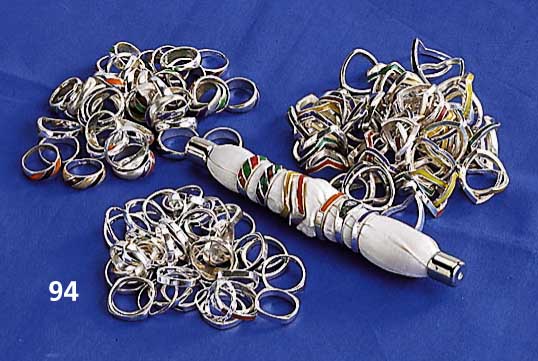 Großes Konvolut Silber-Ringe, total ca. 1300g, z.T. emailliert, reichaltiges Konvolut mit hohem Wiederverkaufswert