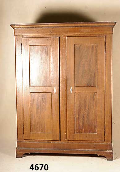 SpÄtbiedermeierschrank, deutsch/Pfalz, um 1850 /60, Kiefer massiv, original braune Bier- malerei aus der Zeit, qualitÄtvoll, auf Rahmen ...