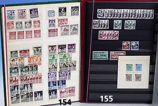 Briefmarken, franzÖsische Zone, Posten aus allen drei LÄndern postfr. und gest., dabei Block WÜrttemberg, im Anhang noch eine Seite ...