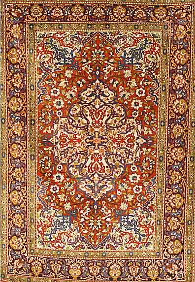 Esfahan Alt, Persien, um 1920, Wolle auf Baumwolle, ca. 214 x 144 cm, SchÄtzwert: 3800.- EURO, EHZ: 3