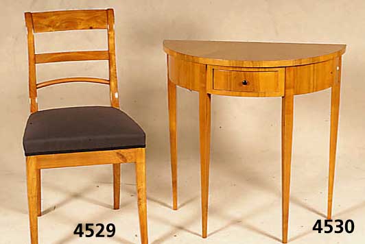 Konsolentisch, im Biedermeierstil, Kirsch- baum massiv, poliert, nach altem Vorbild von 1820/30, unter Verwendung Älterer Teile, schÖnes ...