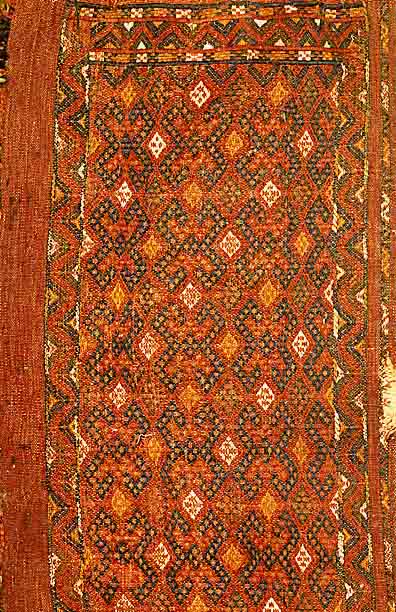 Sumagh Tasche, Torkmenestan, um 1900, Wolle auf Wolle, ca. 78 x 40 cm, SchÄtzwert: 600.- EURO, EHZ: 4,