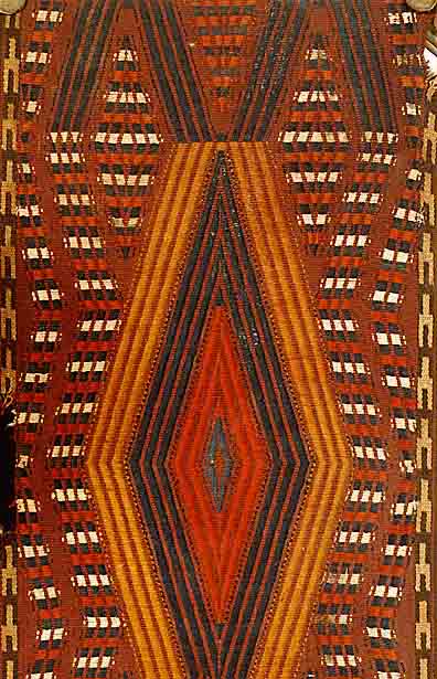 Zeltband Antik (ev.Yamut), Torkmenstan, um, Wolle auf Wolle, ca. 451 x 38 cm, SchÄtzwert: 1200.- EURO, EHZ: 5,