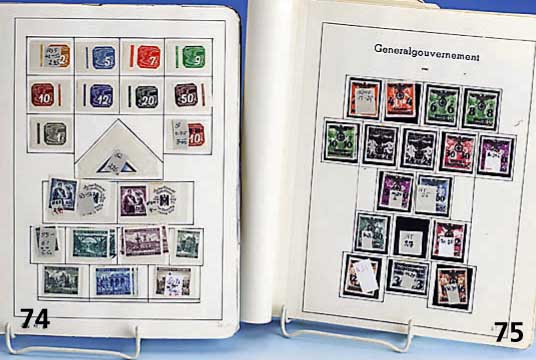Briefmarken-Sammlung BÖhmen und MÄhren, 1939-1945, umfangreiche Sammlung postfrisch, ungebraucht, gestempelt auf AlbumblÄttern