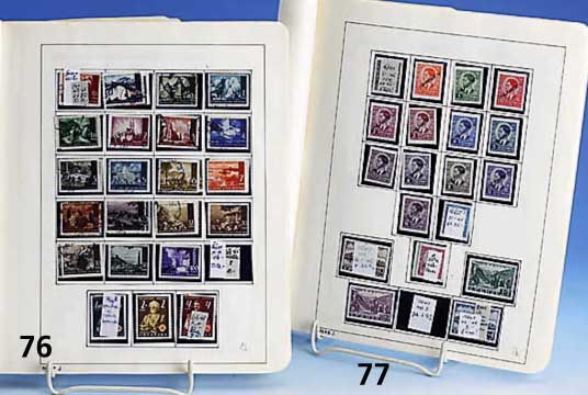 Briefmarken-Sammlung Serbien 1941-1943, Landespost unter deutscher Besetzung, Über- wiegend ungebraucht