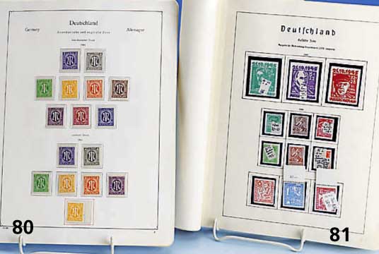 Briefmarken-Sammlung Nachkriegsdeutschland 1945-1948, dabei Sowjetische-, Amerika- nische-, FranzÖsische Zonen, Baden, Rhein- land-Pfalz, ...