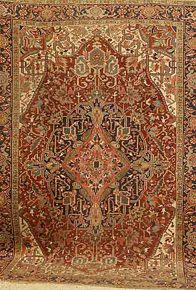 Heriz, Persien, um 1925, Wolle auf Baumwolle, ca. 340 x 236 cm, SchÄtzwert: 2200.- EURO, EHZ: 4-5