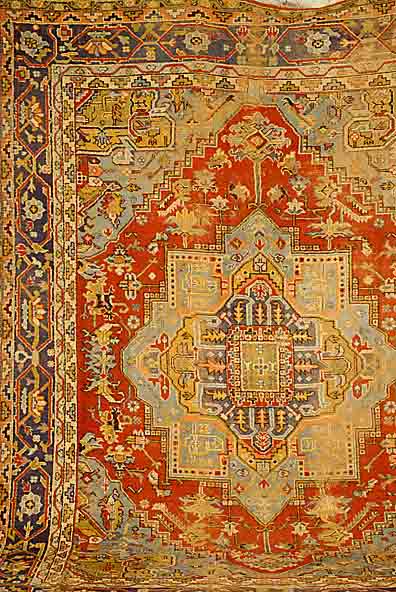 Heriz, Indien, um 1920, Wolle auf Baumwolle, ca. 366 x 276 cm, SchÄtzwert: 1400.- EURO, EHZ: 5-6