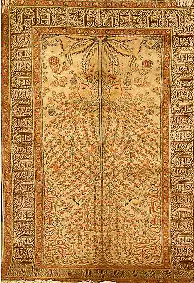 Kaisery, TÜrkei, um 1930, Kunstseide, ca. 275 x 148 cm, SchÄtzwert: 2200.- EURO, EHZ: 2-3