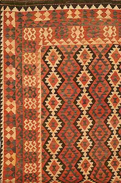 Kelim, Afghanistan, ca. 50 Jahre, Wolle auf Wolle, ca. 282 x 202 cm, SchÄtzwert: 750.- EURO, EHZ: 2