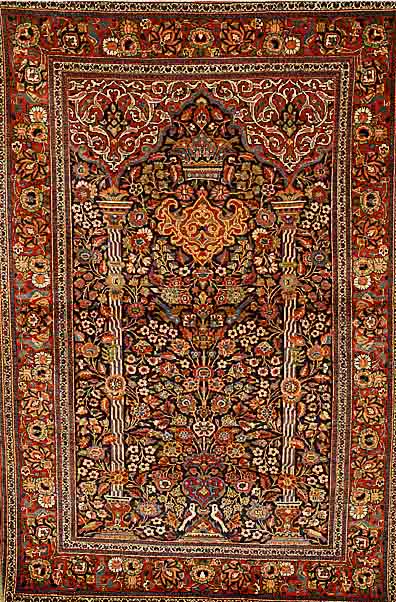Keschan fein, Persien, um 1930, Korkwolle, ca. 200 x 130 cm, SchÄtzwert: 3800.- EURO, EHZ:3