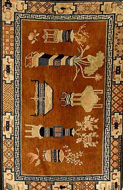 Pao Two, China, um 1900, Wolle auf Baumwolle, ca. 195 x 127 cm, SchÄtzwert: 4500.- EURO, EHZ: 3