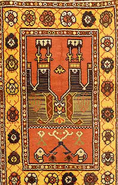 Gebets Teppich, RumÄnien, um 1900, Wolle auf Baumwolle, ca. 137 x 87 cm, SchÄtzwert: 950.- EURO, EHZ: 3-4