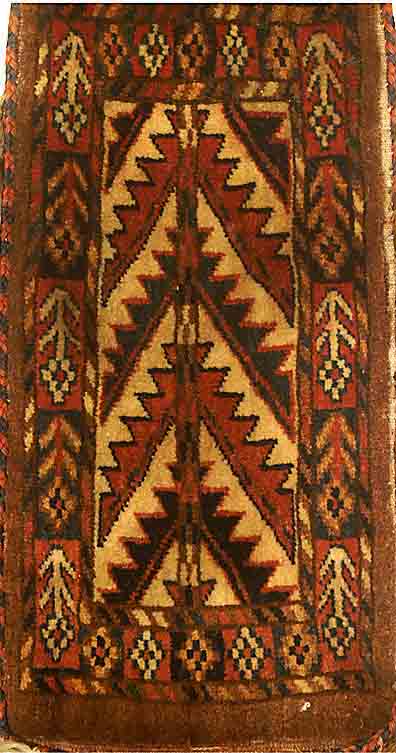 Yamut LÖffeltasche, Rußland, ca. 1900 Jahre, Wolle auf Wolle, ca. 42 x 22 cm, SchÄtzwert: 1100.- EURO, EHZ: 2