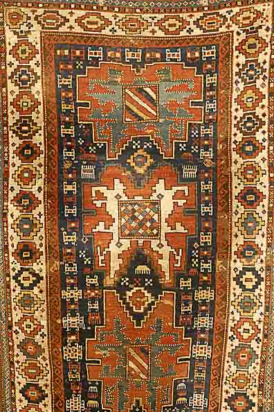 Kazak, Rußland, um 1900, Wolle auf Wolle, ca. 186 x 110 cm, SchÄtzwert: 1650.- EURO, EHZ: 4