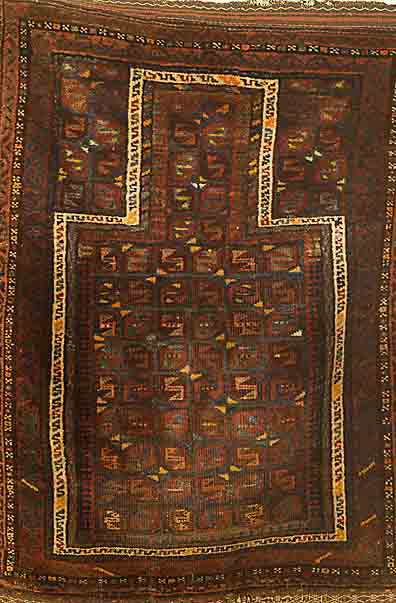 Belutsch, Afghanistan, um 1930, Wolle auf Wolle, ca. 105 x 83 cm, SchÄtzwert: 850.- EURO, EHZ: 3-4