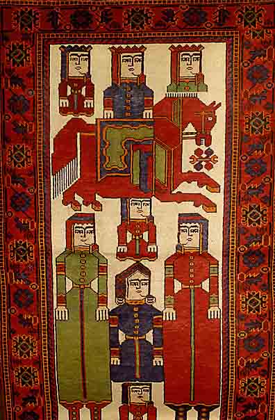Ferdaos, Persien, ca. 50 Jahre, Wolle auf Baumwolle, ca. 215 x 121 cm, SchÄtzwert:1100.- EURO