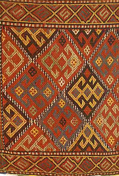 Tasche Anatol, TÜrkei, um 1930, Wolle auf Wolle, ca. 77 x 70 cm, SchÄtzwert: 1050.- EURO, EHZ: 2
