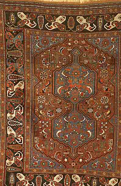 chamseh, Persien, um 1900, Wolle auf Wolle, ca. 188 x 143 cm, SchÄtzwert: 2900.- EURO, EHZ: 3-4