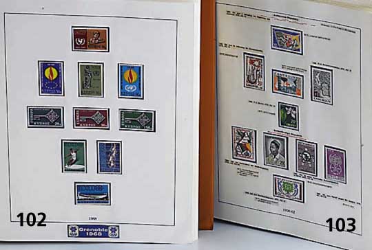 Briefmarkensammlung, KAMERUN, (ehemalige deutsche Kolonie), ab UnabhÄngigkeit 1960 bis 1982, postfrisch, in einwandfreier Erhaltung, im ...