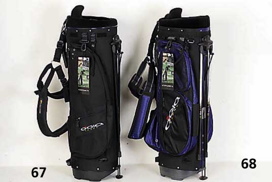 OGIO SPORT Golfbag, schwarzer Stoff, Modell Riley, auf Standfuß, aufklappbares Stativ, H ca. 93 cm, neuwertig
