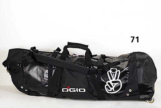 OGIO Golfreisetasche mit Rollen, schwarz, Modell Straight Jacket Black, neuwertig, L. ca. 129 cm