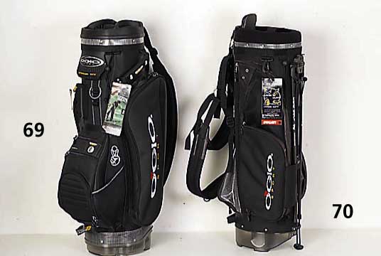 OGIO SPORT Golfbag, schwarz, Modell Dolby Graphite, auf Standfuß, aufklappbares Stativ, H ca. 93 cm, neuwertig