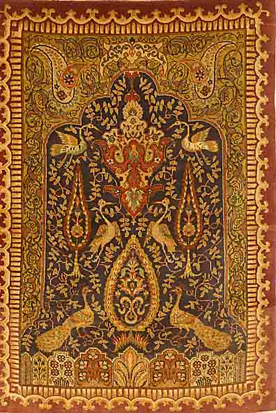 Keschan kork, Persien, ca. 40 Jahre, Korkwolle, ca. 130 x 92 cm, ca. 400.000 Kn/qm, EHZ: 2, Abrasch