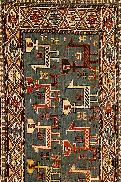 Shahsawan sumakh, Persien, um 1920, Wolle auf Wolle, ca. 99 x 40 cm, SchÄtzwert: 450.- EURO, EHZ: 2-3