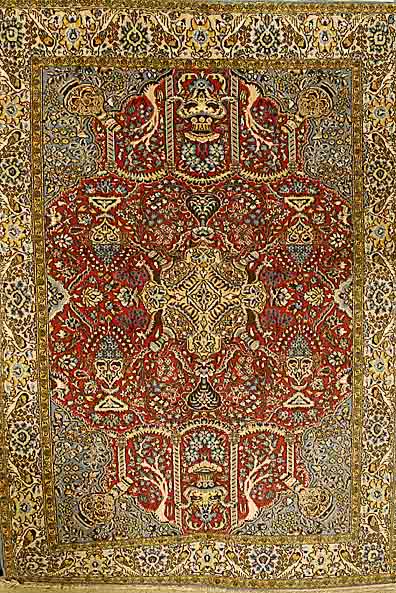 Ghom, Persien, ca. 40 Jahre, Wolle auf Baumwolle mit Seide. 206 x 146 cm, SchÄtzwert: 1150.- EURO, EHZ: 2