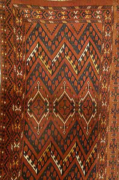 Torkman, Rußland, um 1900, Wolle auf Wolle, ca. 170 x 100 cm, SchÄtzwert: 850.- EURO, EHZ: 3-4