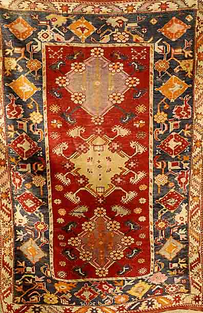 Ushak, TÜrkei, um 1920, Wolle auf Wolle, ca. 180 x 123 cm, SchÄtzwert: 1250.- EURO, EHZ: 4