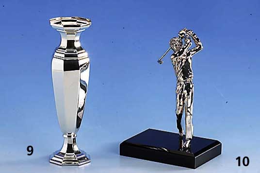 Figur "Golfer", 925er Silber, auf Sockel montiert, H ca. 19 cm