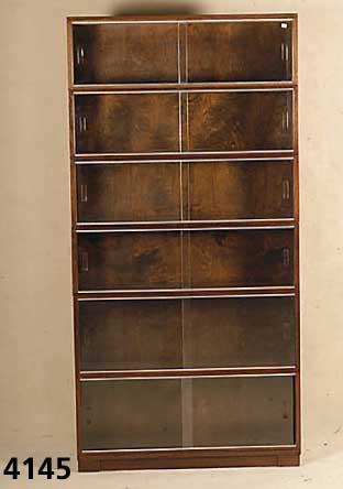 Vielzweck-BÜcherschrank, England, um 1920, System mini Oxford, verglaste SchiebetÜren, schÖnes praktisches MÖbel, Gebrauchsspuren, M. ca. ...