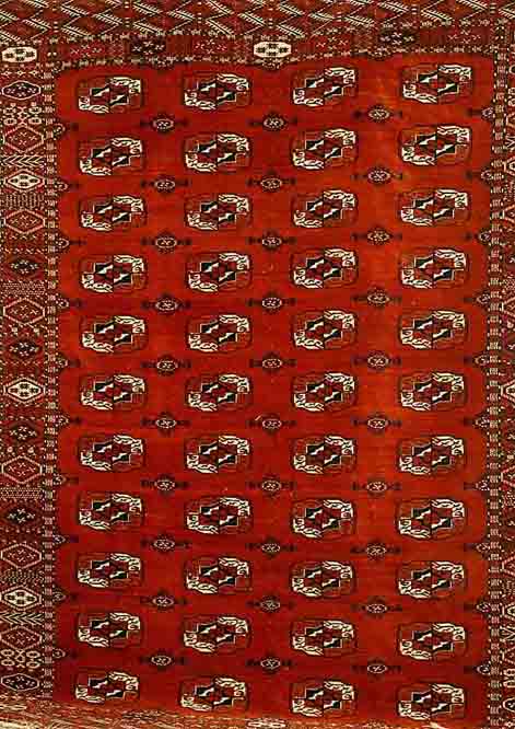 Yamut fein, Rußland, um 1910, Wolle auf Wolle, ca. 312 x 220 cm, SchÄtzwert: 6500.- EURO, EHZ: 2