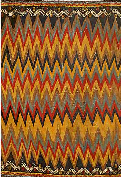 Afschar Rokorsi, Persien, um 1930, Wolle auf Wolle, ca. 112 x 112 cm, SchÄtzwert: 750.- EURO, EHZ: 2