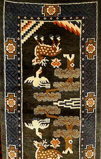 Pao Tow, China, um 1920, Wolle auf Baumwolle, ca. 108 x 55 cm, SchÄtzwert: 750.- EURO, EHZ: 2-3