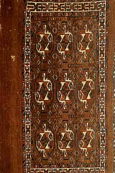 Yamut Djoval, Torkmanestan, um 1910, Wolle auf Wolle, ca. 107 x 67 cm, SchÄtzwert: 850.- EURO, EHZ: 5