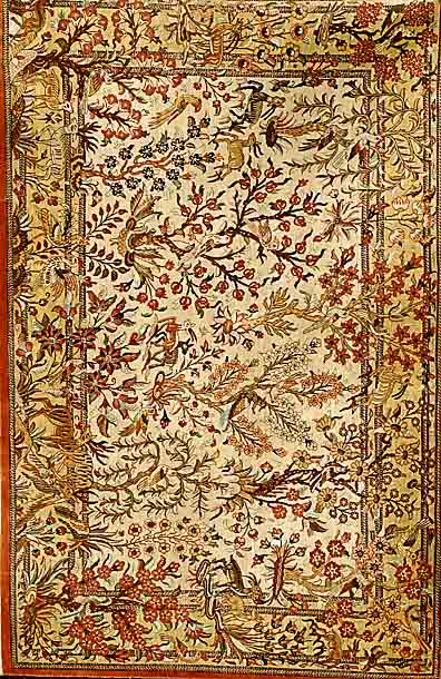 Ghom seide fein, Persien, ca. 30 Jahre, reine Naturseide, ca. 154 x 101 cm, SchÄtzwert: 3200.- EURO, ca. 850.000 Kn/qm, EHZ: 2
